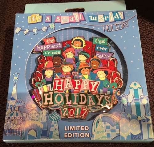 it's a small world Holiday Jumbo Pin 2017