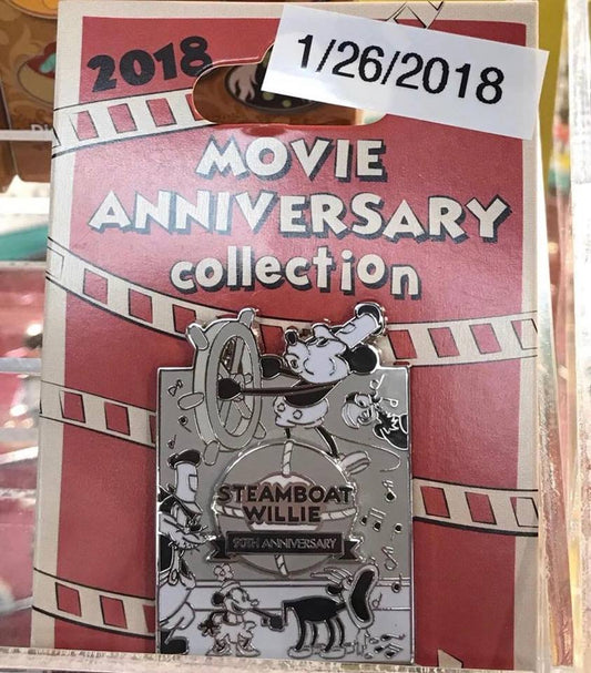Cast Member Movie Anniversary Steamboat Willie Pin