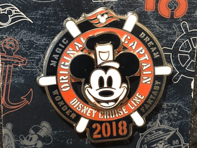 Original Captain Disney Cruise Line 2018 Pin