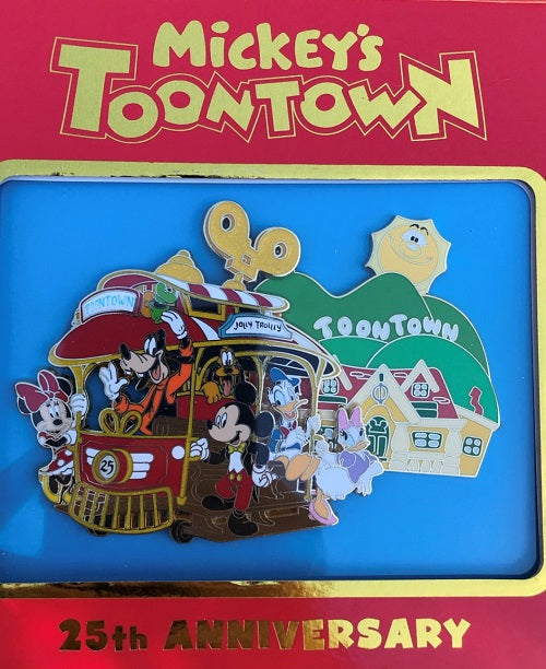 Mickey's Toontown 25th Anniversary Jumbo Pin