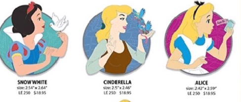 Disney Heroines WDI Pins - Set 1