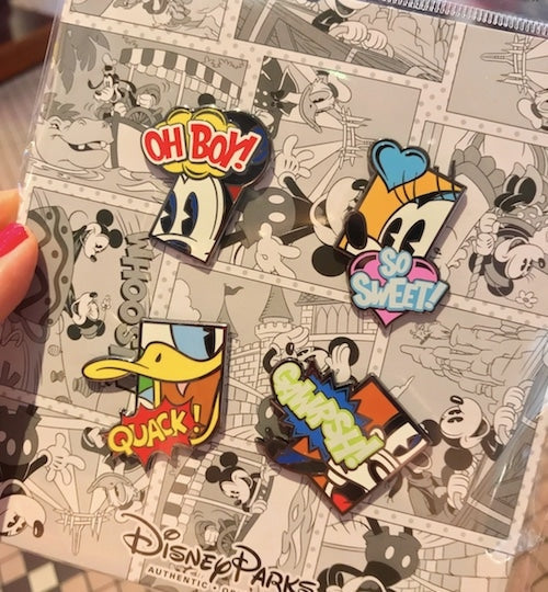 Disney Comic Pin Set
