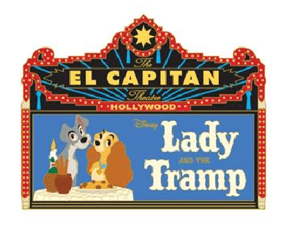 Lady and the Tramp Marquee Pin