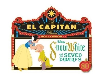 Snow White 80th Anniversary Marquee Pin