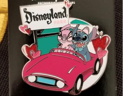 Stitch Disneyland Valentine Cast Member Pin