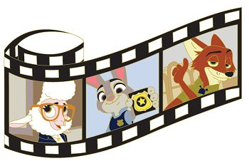 Zootopia Film Strip Pin