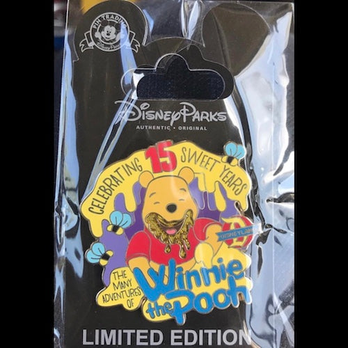 The Many Adventures of Winnie the Pooh 15th Anniversary Pin