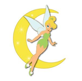 Tinker Bell Crescent Moon Disney Pin