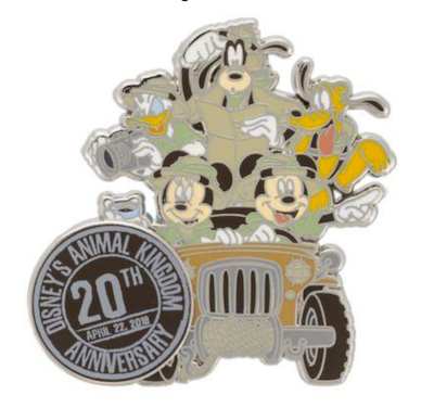 Disney's Animal Kingdom 20th Anniversary Pin