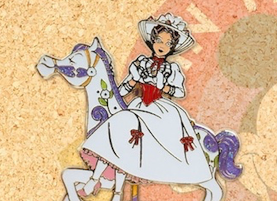 Mary Poppins Carousel Limited Edition Pin