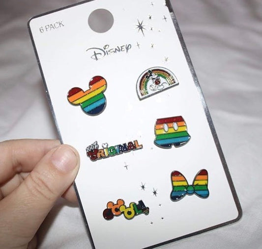 Primark Rainbow Disney Pin Set