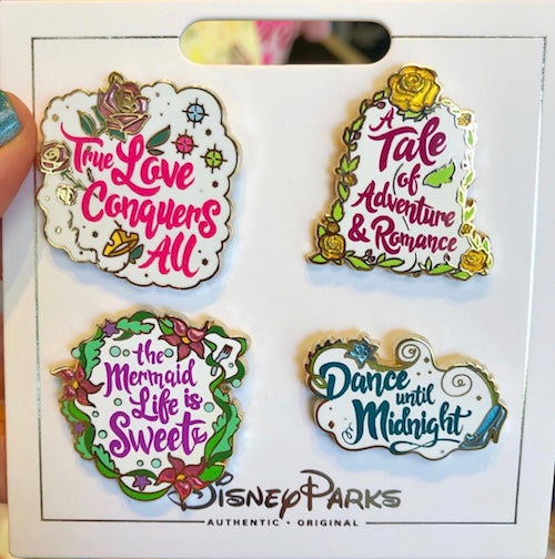 Princess Quotes Disney Pin Set