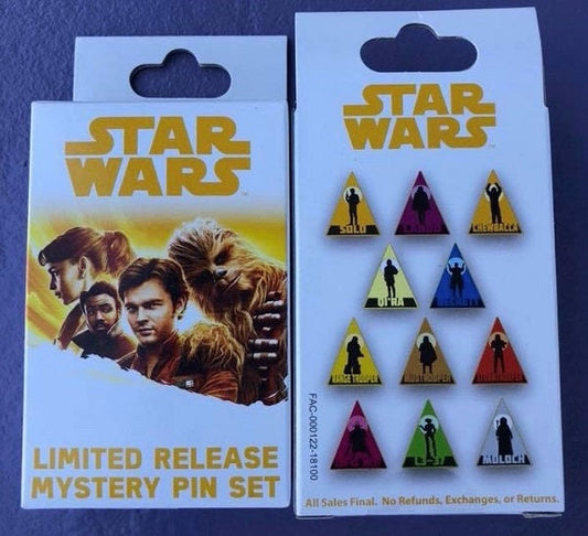 Solo Star Wars Mystery Pin Set