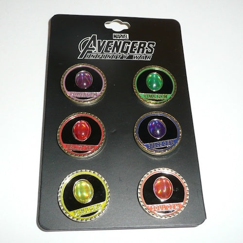 Bioworld Avengers Infinity War Gem Pin Set