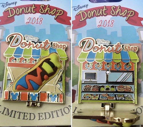 Goofy Donut Shop Pin
