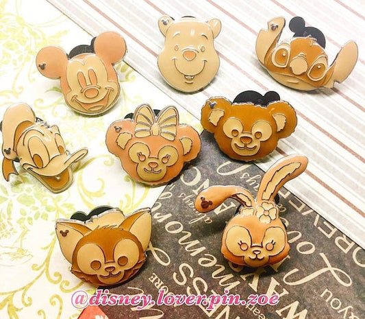 Hong Kong Disneyland Waffle Game Pins