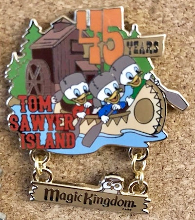 Tom Sawyer Island 45 Years Disney Pin
