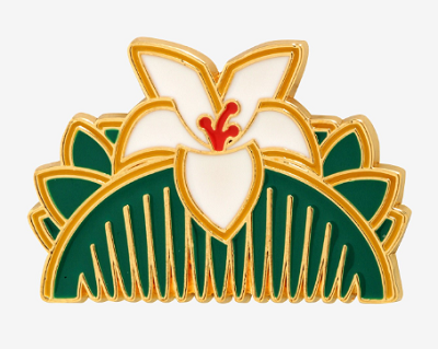 Disney Mulan Hair Comb Enamel Pin