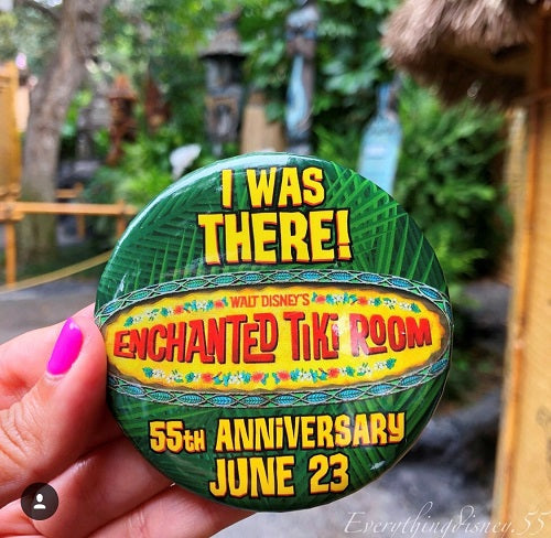 Enchanted Tiki Room 55th Anniversary Button