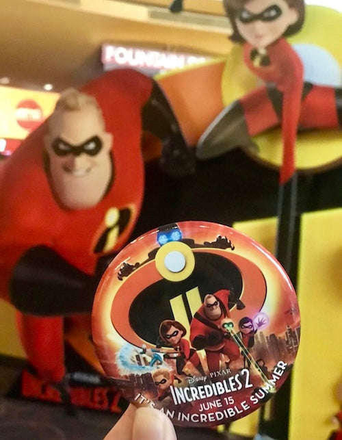 Incredibles 2 Disney Button