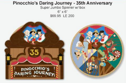 Pinocchio's Daring Journey 35th Anniversary WDI Pin