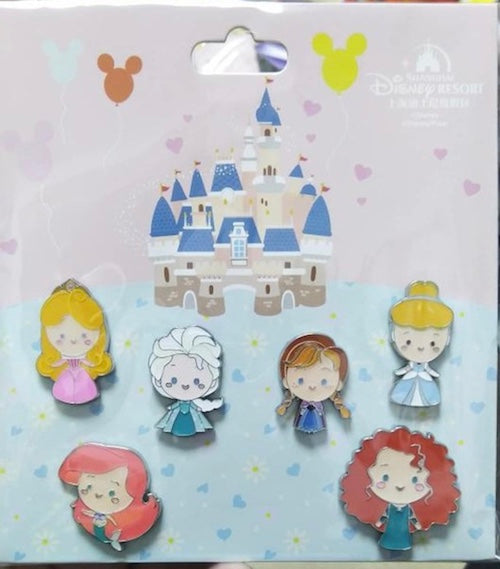 Shanghai Disney Baby Princess Pin Set
