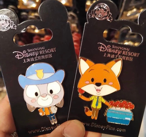 Zootopia Pins - Shanghai Disney Resort