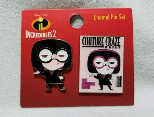 Edna Mode Incredibles 2 BoxLunch Pin Set