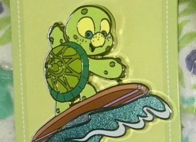 Olu Surfing Disney Pin