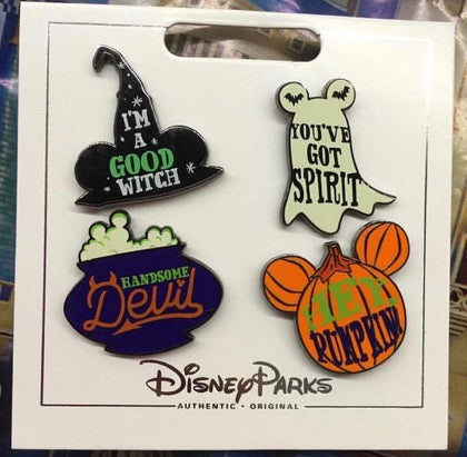 Halloween Disney Pin Set