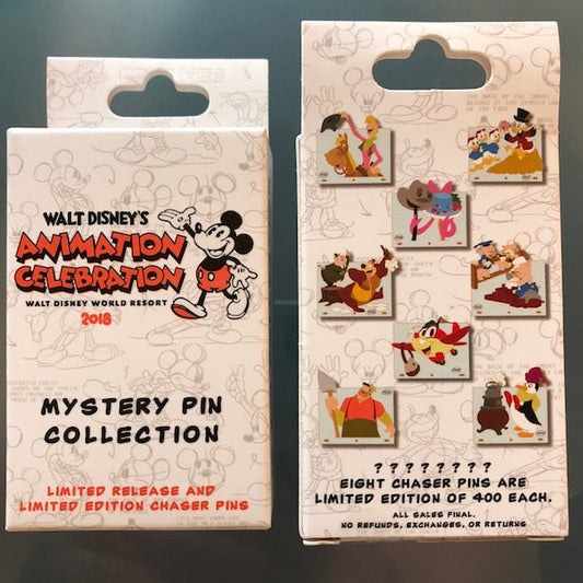 Walt Disney's Animation Celebration 2018 Mystery Pin Collection