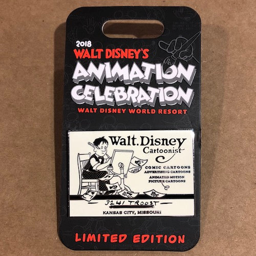 Walt Disney's Animation Celebration 2018 Welcome Pin