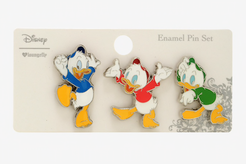 Huey Duey And Louie BoxLunch Disney Pin Set