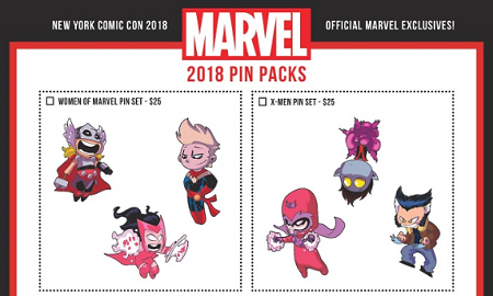 Marvel 2018 Pin Packs - NYCC
