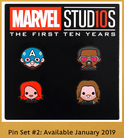 Marvel Emoji Pin Set #2 - Disney Movie Rewards