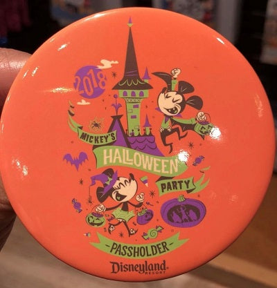 Mickey's Halloween Party 2018 Annual Passholder Button