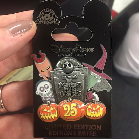 The Nightmare Before Christmas 25th Anniversary Cast Member Pin