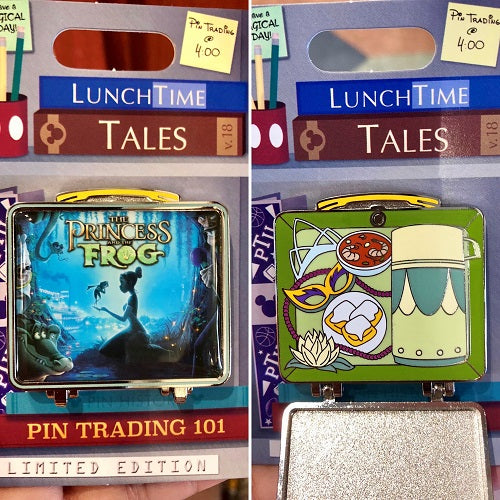 Lunch Time Tales 2018 Princess and the Frog Pin