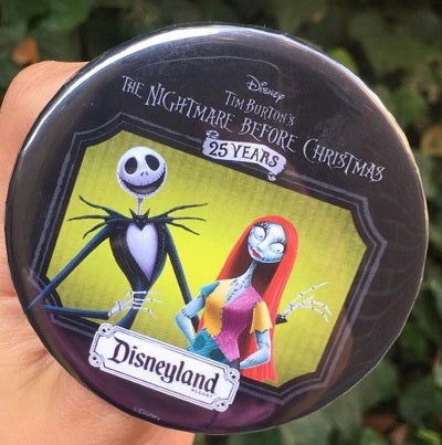 The Nightmare Before Christmas 25 Years Button