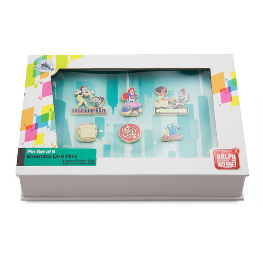 Vanellope and Princesses from Ralph Breaks the Internet Pin Set