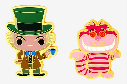 Mad Hatter & Cheshire Cat Funko Pop! Disney BoxLunch Pin Set