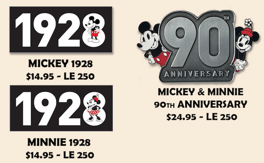 Mickey 90th Employee Center Disney Pins