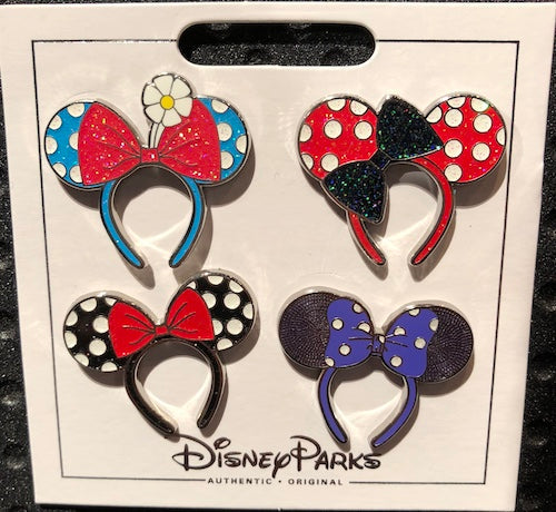 Minnie Mouse Ear Headband Pin Set