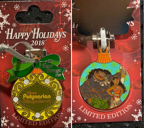 Polynesian Village Resort 2018 Holiday Pin