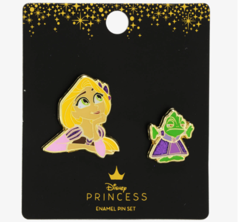 Tangled Rapunzel & Pascal BoxLunch Disney Pin Set
