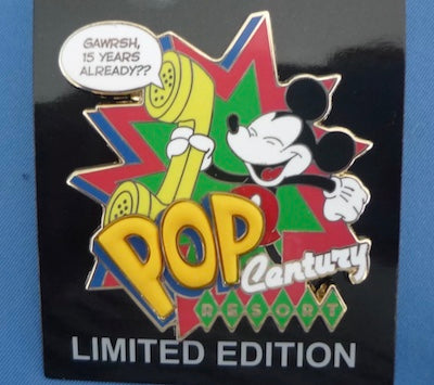 Disney's Pop Century Resort 15th Anniversary Pin