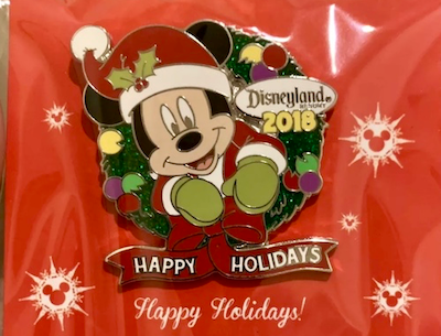 Happy Holidays Disneyland 2018 Pin