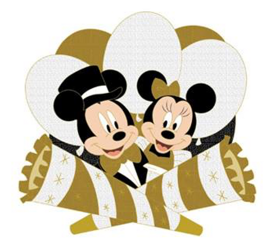 Mickey & Minnie New Years Pin