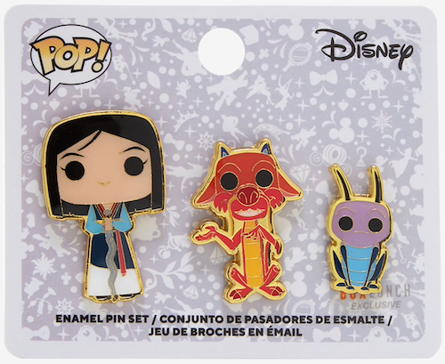Mulan Funko Pop! Disney BoxLunch Pin Set
