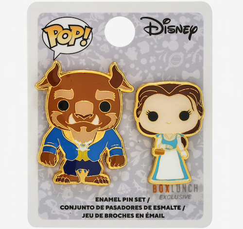 Beauty and the Beast Funko Pop! Disney BoxLunch Pin Set